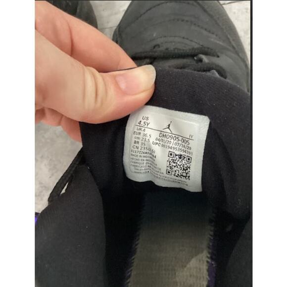 Nike Air Jordan 12 Retro Black Edition Dark Concord Sneakers SIZE 4.5 main image 2